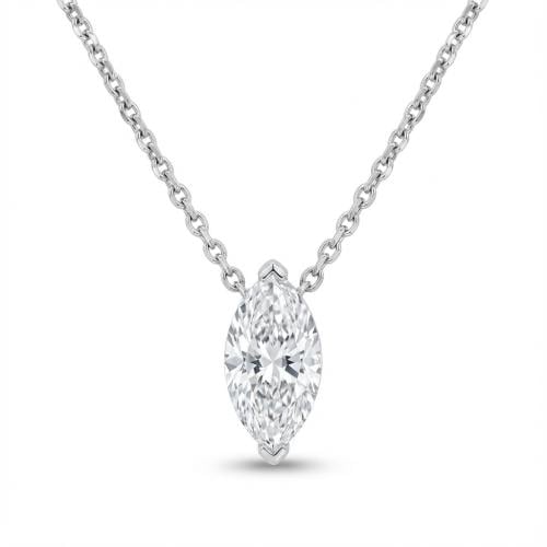 عقد ذهب ابيض والماس