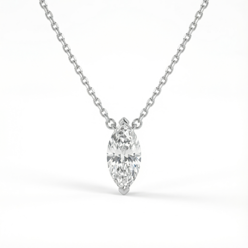 تعليقة الماس ذهب ابيض عيار18