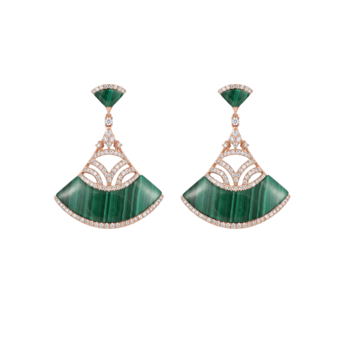 حلق الماس ذهب اصفر عيار18