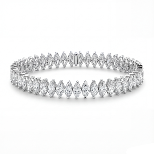 اسوارة تنس الماس ذهب ابيض عيار18