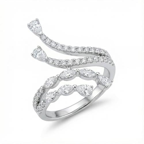 اسوارة الماس ذهب ابيض عيار 18