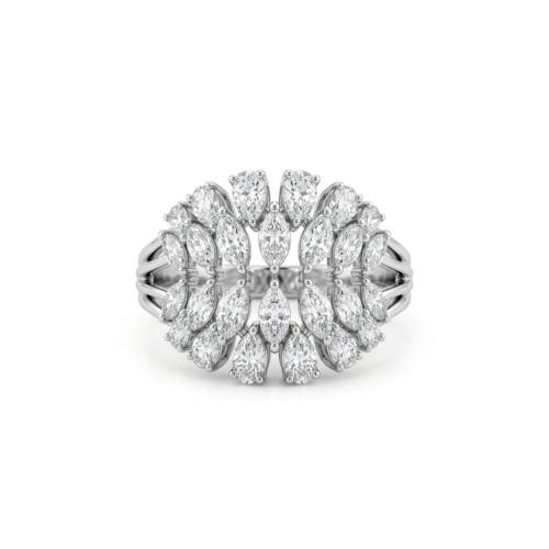 خاتم الماس ذهب ابيض عيار18