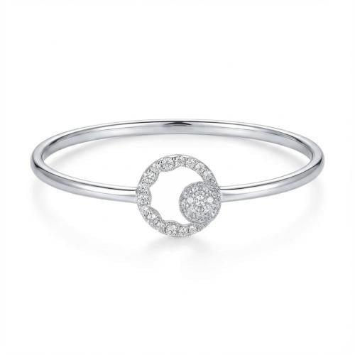 اساور ذهب ابيض والماس