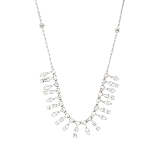 تعليقة الماس ذهب ابيض