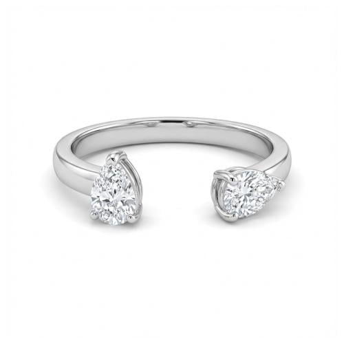 خاتم الماس ذهب ابيض عيار18