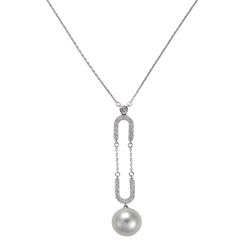 نصف طقم ذهب ابيض وألماس