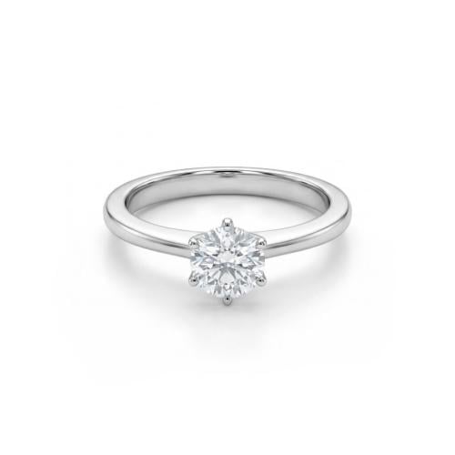 خاتم الماس ذهب ابيض عيار18