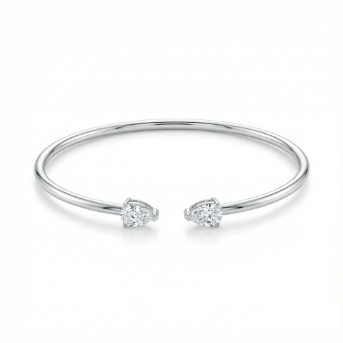 اسواره ذهب ابيض والماس