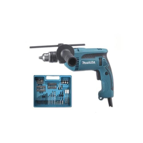 طقم دريل MAKITA 1640 – 13 مم مع عدة 72 قطعة للأعما...