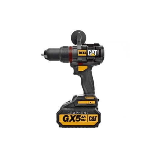 دريل بطارية 18 فولت 5 أمبير مع هامر – CAT DX13