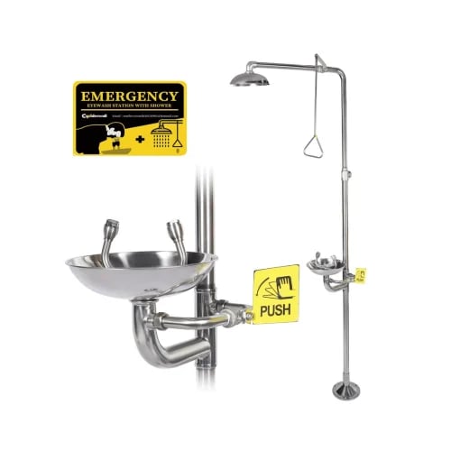Stainless Steel 304 Emergency Eye Wash & Safety Shower Unit