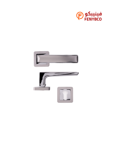 مقبض باب مفصول فضي JE-1007 من الزنك