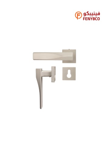 مقبض باب مفصول فضي موديل ZR 190501
