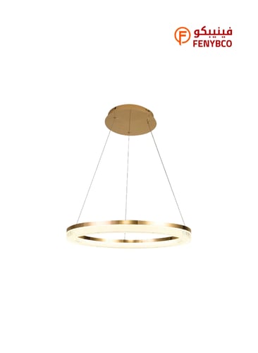 نجف مودرن ذهبي مع3اضاءات 30 واط مقاس 60 سم