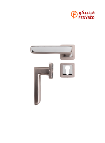 مقبض باب مفصول فضي مطفي ولامع موديل MSN/CP A1031