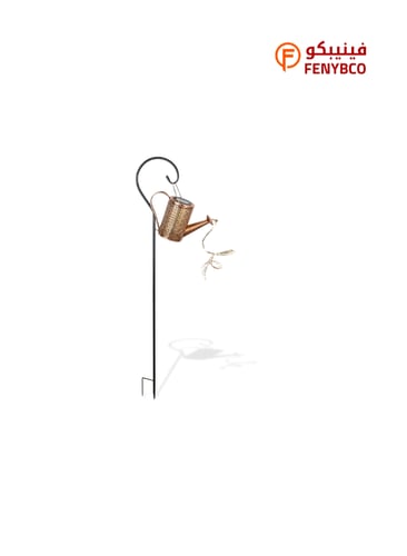 كشاف حديقة غرس ابريق تعمل بالطاقة الشمسية اسود مع...