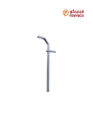 كشاف أعمدة شوارع LED فضي – 100 واط | إضاءة بيضاء ق...