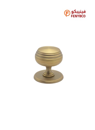 مقبض باب ثابت نوب 14 ذهبي معتق للاستخدام اليومي