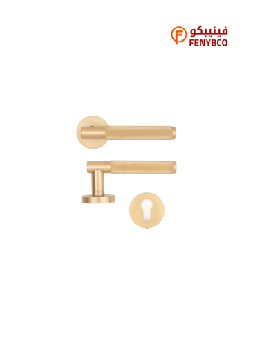 مقبض باب مفصول BI 8008 MSB ذهبي مطفي