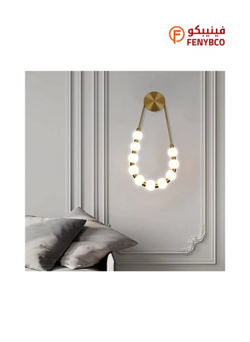 أبليك جداري مودرن – زيتي بإضاءة LED ثلاثية 9 واط