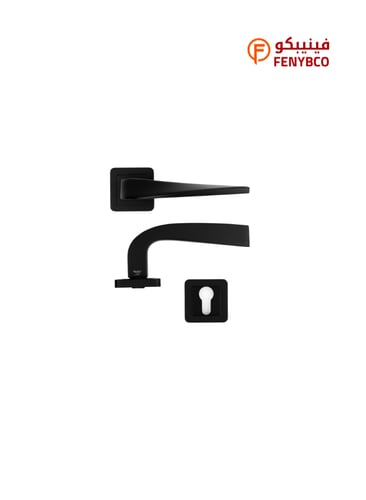 مقبض باب مفصول LU 1038 BLACK أسود – تصميم عصري