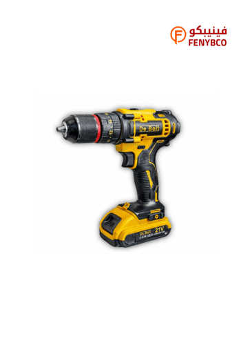 دريل بطارية 21 فولت DEBOLT 13 مم مع بطاريتين وشنطة...