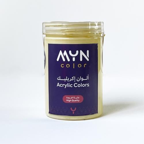 لون اكريلك اصفر فاتح