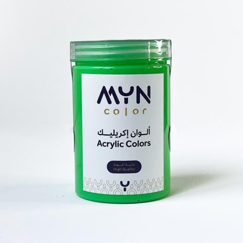 لون اكريلك اخضر فلوري