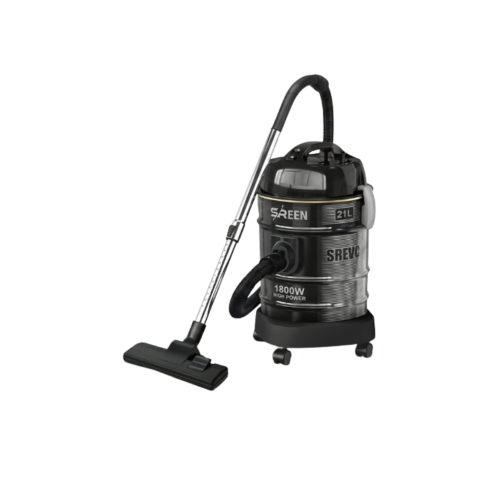 مكنسة سرين برميل 1800 وات 21 لتر اسود SREVC-21LB