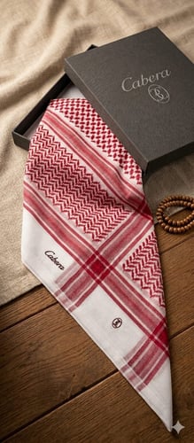 شماغ هاشتاغ كابيرا احمر AT2807R