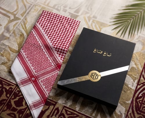 شماغ هاشتاغ احمر AT2603R