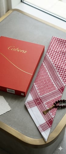 شماغ هاشتاغ كابيرا احمر AT2715R