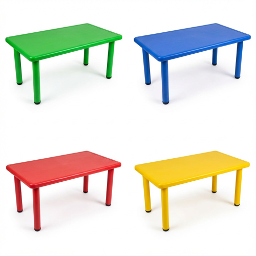 Rectangular garden table 120*60*55 cm multicolored
