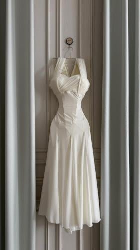 فستان "سيرين" الأبيض - أناقة النحت والتفاصيل