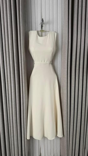 فستان "بيور إليجانس" قطعتين - بيج ملكي