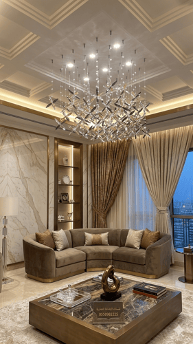 ثريا مودرن فاخرة بتصميم الفراشات الكريستالية المتد...