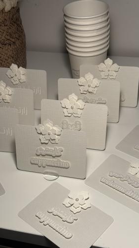 Table stand, hospitality, rose 3D