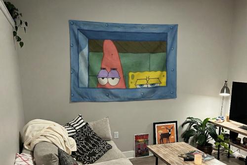 Simple poster and SpongeBob