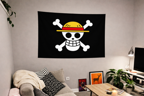Straw hat flag poster - One Piece