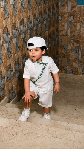 طقم ابيض أطفال لليوم الوطني 96