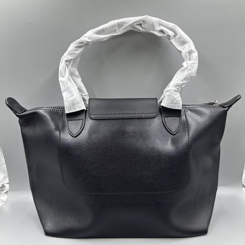 شنطة لونج شامب جلد أسود