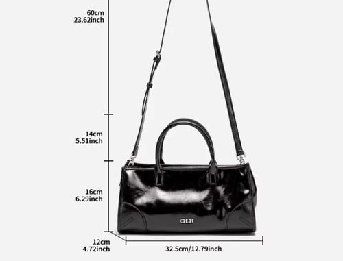 شنطة يد سي اتش جلد أسود