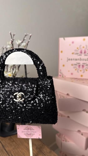 شنطة يد شانيل قليتر أسود