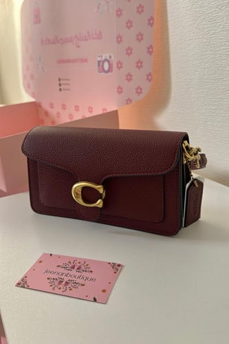 شنطه كوتش تابي ميني عنابي