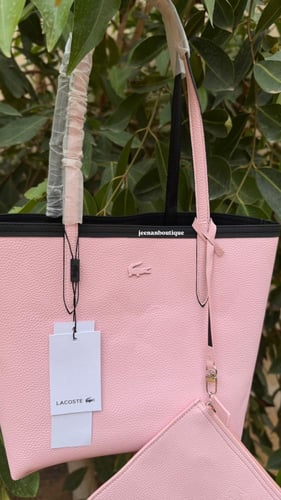 شنطه لاكوست دبل فيس بيبي بينك M