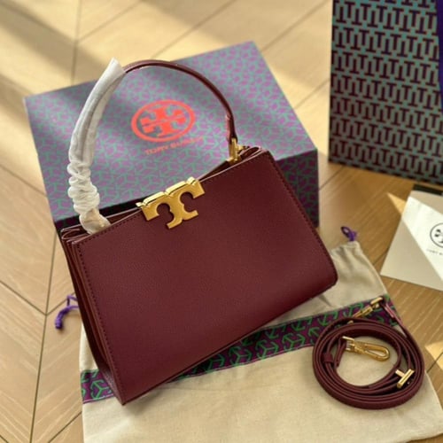 شنطة يد توري بورش ميني عنابي