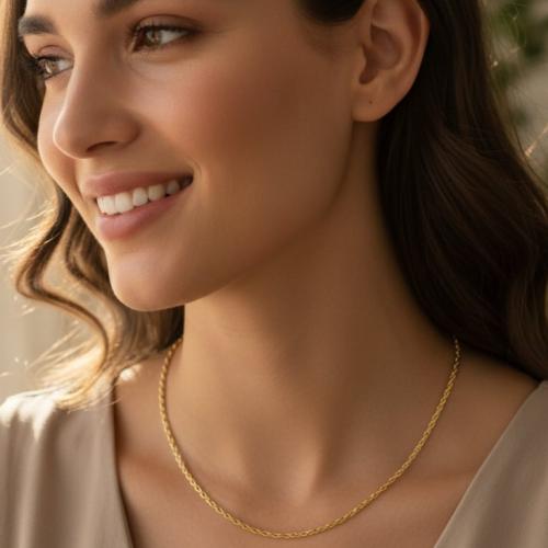 سلسلة شوبان مطلية ذهب (فضة إسترليني S925)