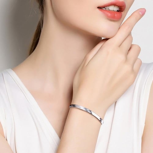 سوار هيرنجبون فلات مرن (فضة إسترليني S925)