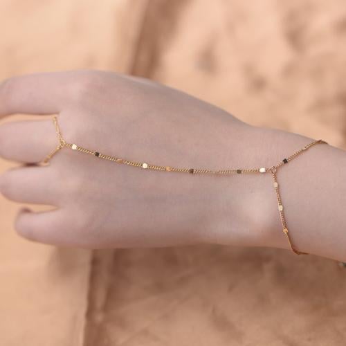 سوار يد متصل (فضة إسترليني 925 مطلي ذهب)