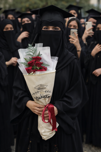 تغليف باقة تخرج